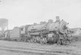 Northern Pacific steam locomotive 1772 at Tacoma, Washington, in 1956.