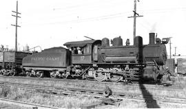 Pacific Coast Railroad steam locomotive number 17 at Seattle, Washington in 1948.