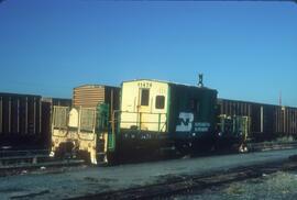 Burlington Northern 11474 at Vancouver, British Columbia in 1987.