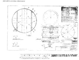 Northern Pacific Engineering Drawing, Locomotive Wheel Shop at Livingston, Montana, 1973
