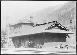 Northern Pacific station at Lester, Washington, circa 1914.