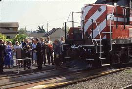 Spirit of Washington Dinner Train at Renton, Washington, circa 1993.