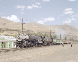 Spokane, Portland & Seattle Railway steam locomotive number 700 at Wishram, Washington in 1990.