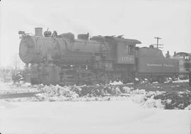 Northern Pacific steam locomotive 1179 at Superior, Wisconsin, in 1950.