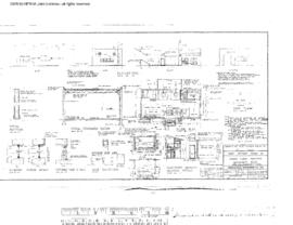 Great Northern Engineering Drawing, Machinery Building at Cascade Tunnel, Washington, 1956