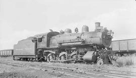 Northern Pacific steam locomotive 1380 at Auburn, Washington, circa 1950.