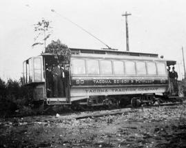 Tacoma Traction Company streetcar 50 at Tacoma, Washington, circa 1925.