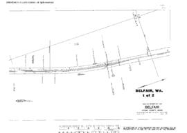 Plat Map of Northern Pacific Facilities at Belfair, Washington, 1953