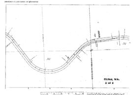 Plat Map of Great Northern Facilities at Cline, Washington, undated