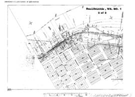 Plat Map of Great Northern Facilities at Bellingham, Washington, 1917