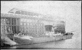 Northern Pacific coal bunkers at Tacoma, Washington, circa 1890.