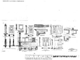Northern Pacific Engineering Drawing, Depot at Centralia, Washington, 1910