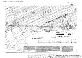 Plat Map of Northern Pacific Facilities at Aberdeen , Washington, 1913