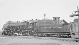 Northern Pacific steam locomotive 1823 at Tacoma, Washington, in 1937.