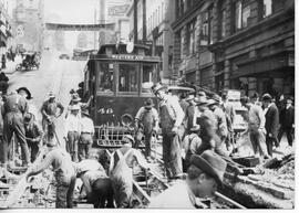 Puget Sound Traction, Power and Light Company cable car 46, Seattle, Washington, circa 1915