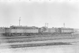 Burlington Northern diesel locomotive 4106 circa 1970.