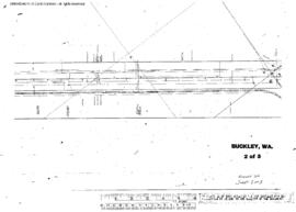 Plat Map of Northern Pacific Facilities at Buckley, Washington, 1909