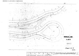 Plat Map of Northern Pacific Facilities at Borax, Montana, undated