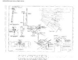 Great Northern Engineering Drawing, Diesel Service Building at Interbay, Washington, 1970