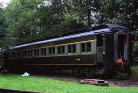 Northern Pacific coach 634 on the Lake Whatcom Railway at Park, Washington, in 1993.
