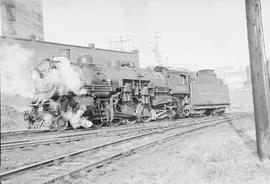 Northern Pacific steam locomotive 1728 at Tacoma-15th St. Tower, Washington, in 1952.