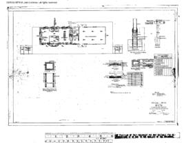Great Northern Engineering Drawing, Depot at Odessa, Washington, 1912