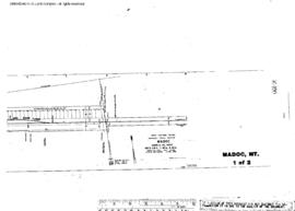 Plat Map of Great Northern Facilities at Madoc, Montana, 1968