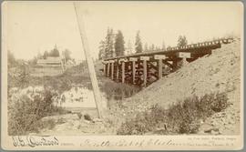 Northern Pacific trestle at Cle Elum, Washington Territory, in 1887.