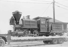 Northern Pacific steam locomotive 1 at Tacoma, Washington, in 1969.