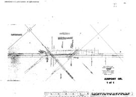 Plat Map of Great Northern Facilities at Airport, Oregon, 1931