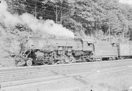 Northern Pacific steam locomotive 1812 at Tacoma, Washington, in 1955.