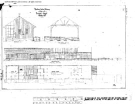 Great Northern Engineering Drawing, Freight House at Butte, Montana, undated