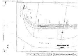 Plat Map of Great Northern Facilities at Mid Canon, Montana, undated