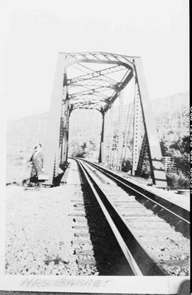 Bridge No. 60 on the Northern Pacific Stampede line at Lester, Washington, circa 1940.