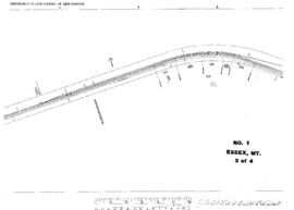 Plat Map of Great Northern Facilities at Essex, Montana, 1963