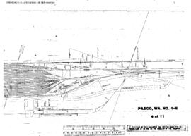 Plat Map of Northern Pacific Facilities at Pasco, Washington, 1958