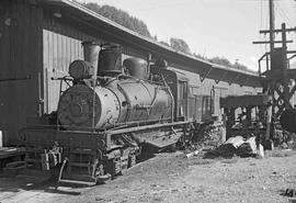 White River Lumber Steam Locomotive Number 2 at Enumclaw, Washington, circa 1948.