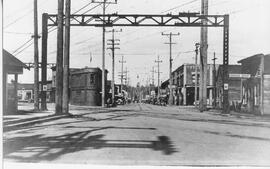 Seattle & Rainier Valley Railway tracks in Renton, Washington, 1920