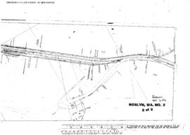 Plat Map of Northern Pacific Facilities at Roslyn, Washington, 1909