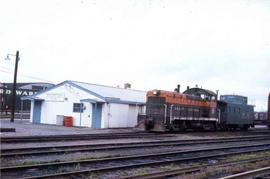 Pacific Coast Railroad Stacy Street yard office at Seattle, Washington in 1968.