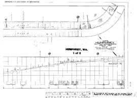 Plat Map of Northern Pacific Facilities at Humphrey, Washington, 1908