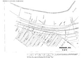 Plat Map of Northern Pacific Facilities at Prosser, Washington, undated