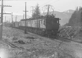 Chicago, Milwaukee, St. Paul & Pacific Railroad Company electric locomotive number E-25 at Ea...