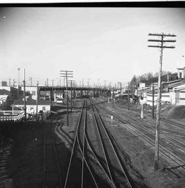 Pacific Coast Railroad railroad track at Argo, Washington, circa 1940.