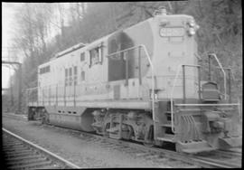 Northern Pacific diesel locomotive number 228 at Nisqually, Washington.