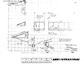 Northern Pacific Engineering Drawing, Control Tower at Missoula, Montana, 1966