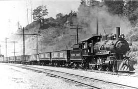 Pacific Coast Railroad freight train at Black River Junction, Washington in 1927.