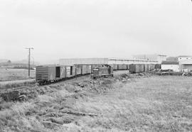 Northern Pacific diesel locomotive 161 at Markham, Washington, in 1969.