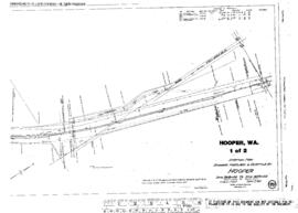 Plat Map of Spokane, Portland, and Seattle Railway Facilities at Hooper, Washington, 1915