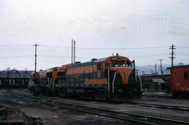 Great Northern Railway Company diesel locomotive 2524 at Portland, Oregon in 1966.